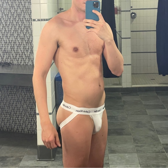 White Calvin Klein Jockstrap - Picture 1 of 3